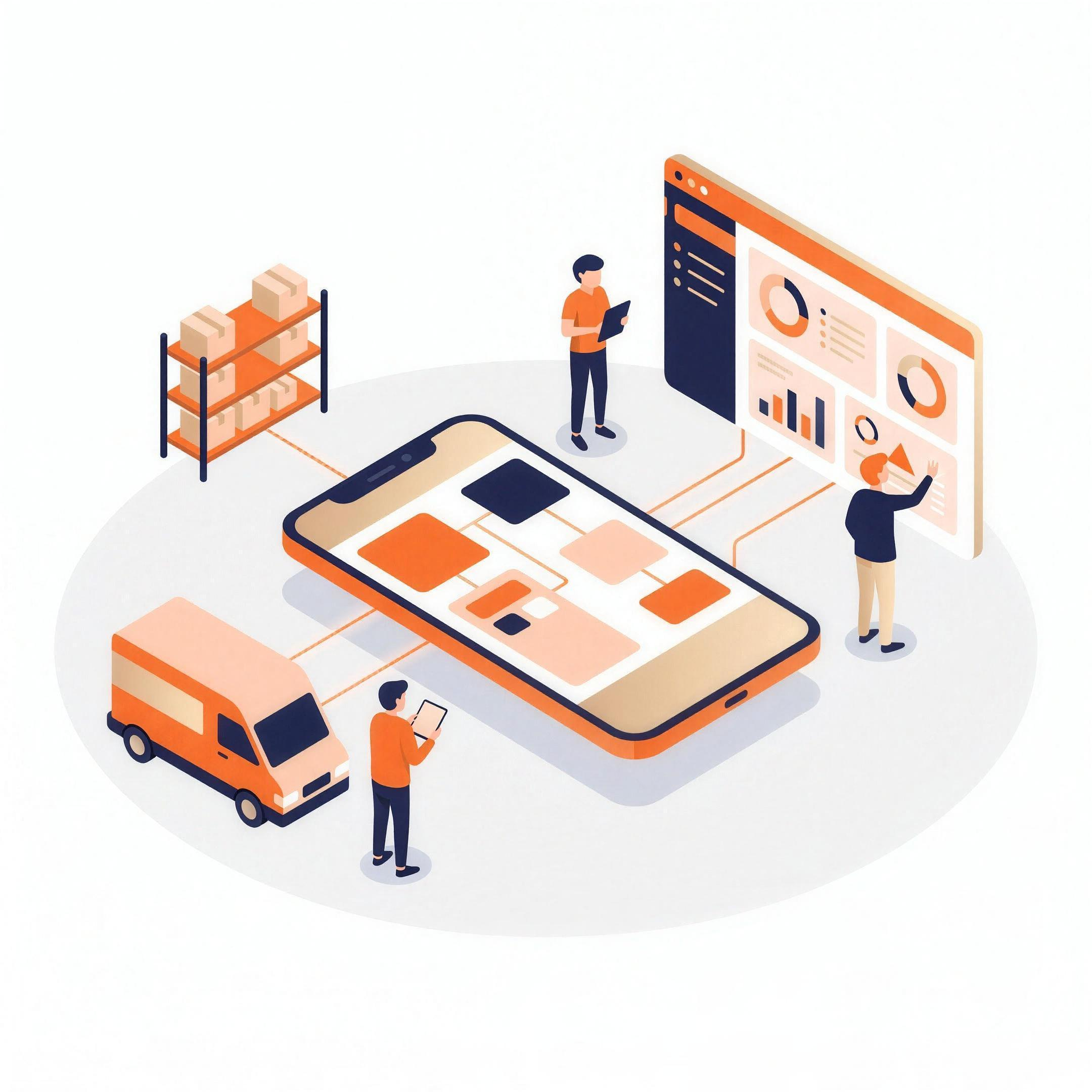 Automatizare flux, crm, aplicatie mobila